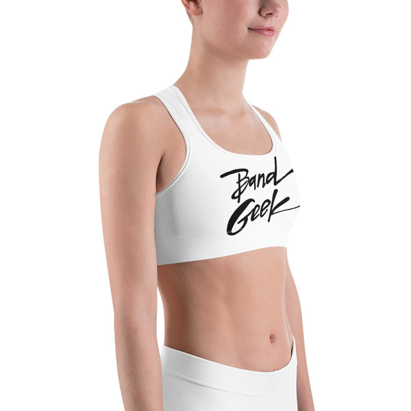 Sports bra - Band Geek White