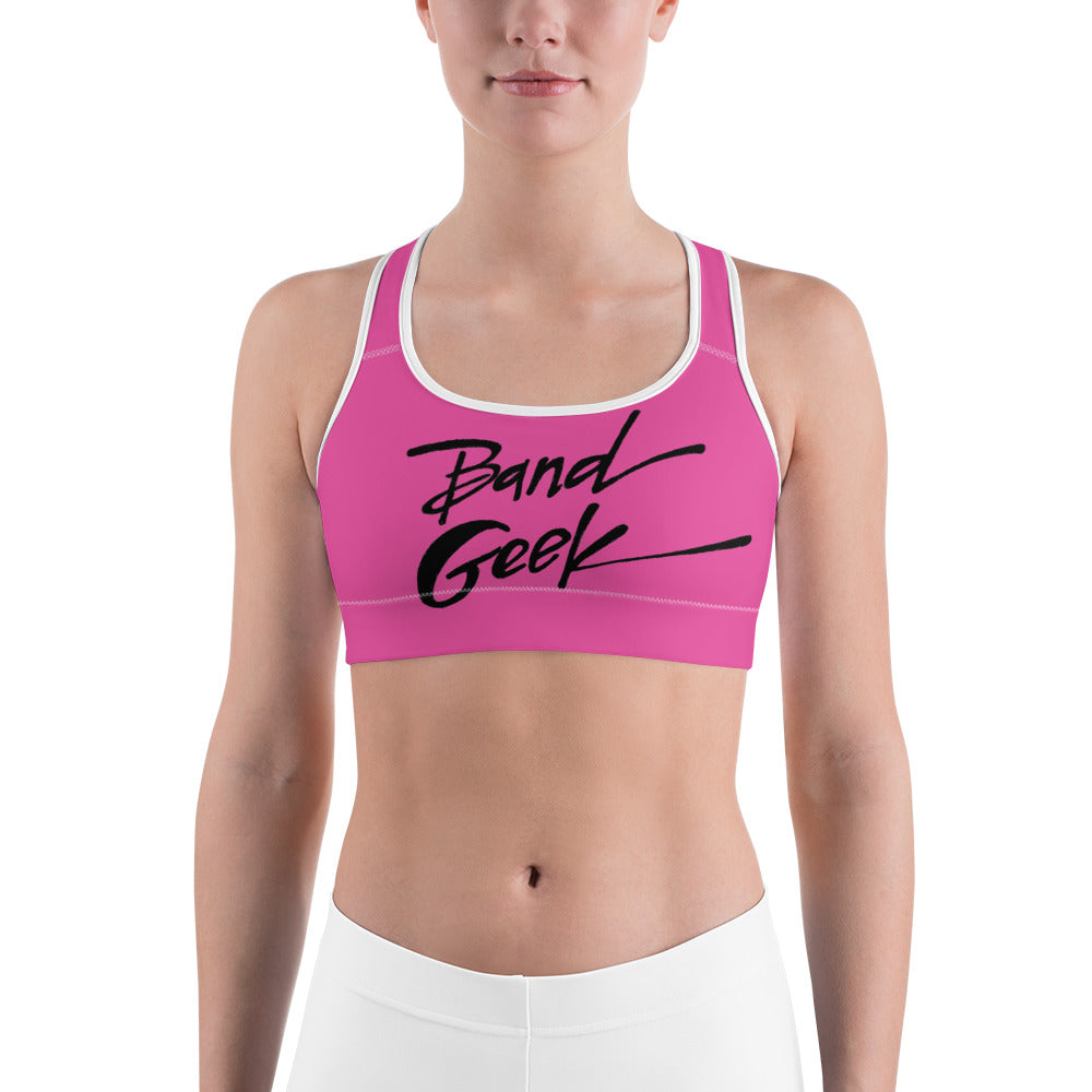 Sports bra - Band Geek Pink