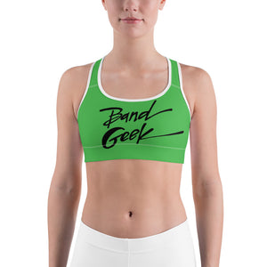 Sports bra - Band Geek Green