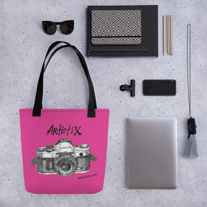 Tote bag - Camera Pink