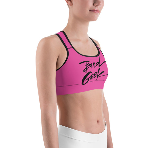 Sports bra - Band Geek Pink