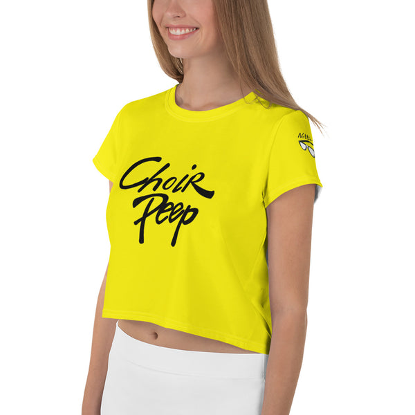 All-Over Print Crop Tee - Choir Peep