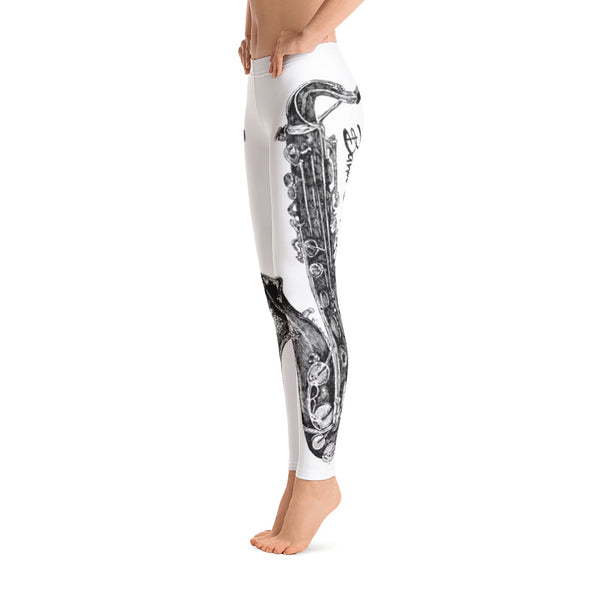 Leggings - Saxophone White