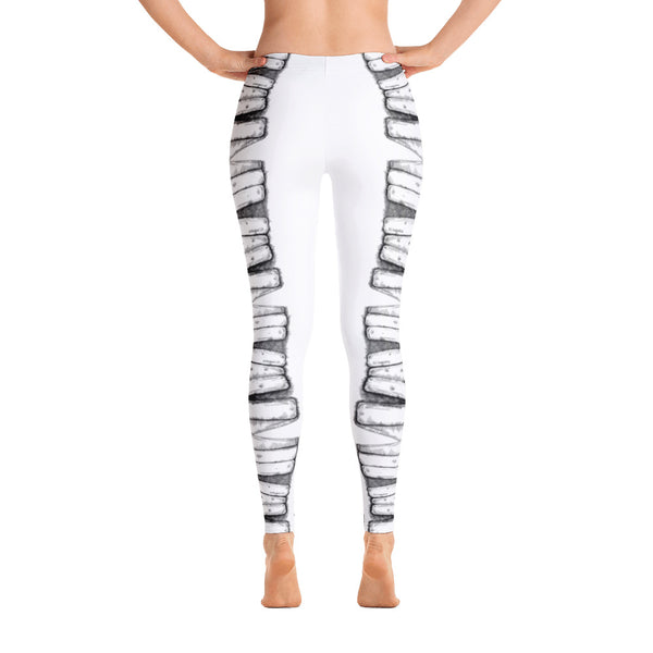 Leggings - Keyboard White