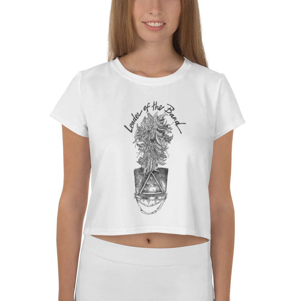 All-Over Print Crop Tee - Leader of the Band