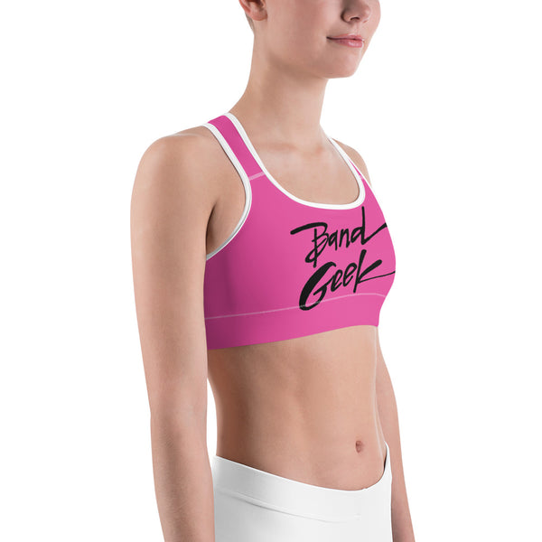 Sports bra - Band Geek Pink