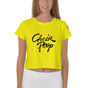 All-Over Print Crop Tee - Choir Peep