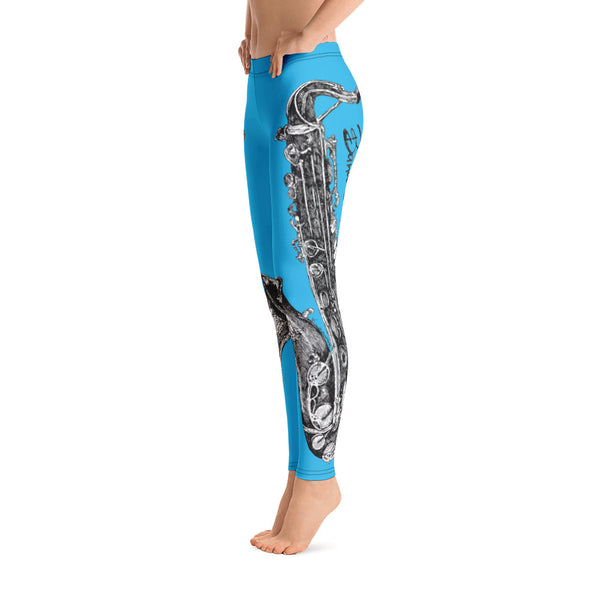 Leggings - Saxophone Blue