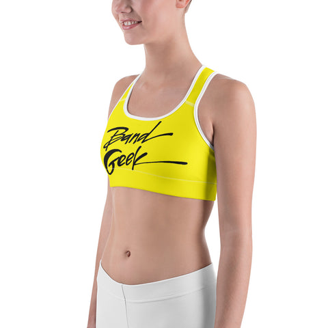 Sports bra - Band Geek Yellow